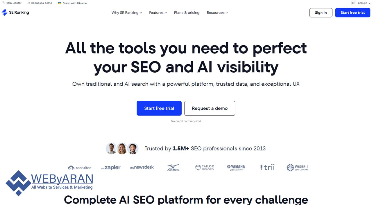 استفاده از SE Ranking برای پیدا کردن بک‌لینک‌ها